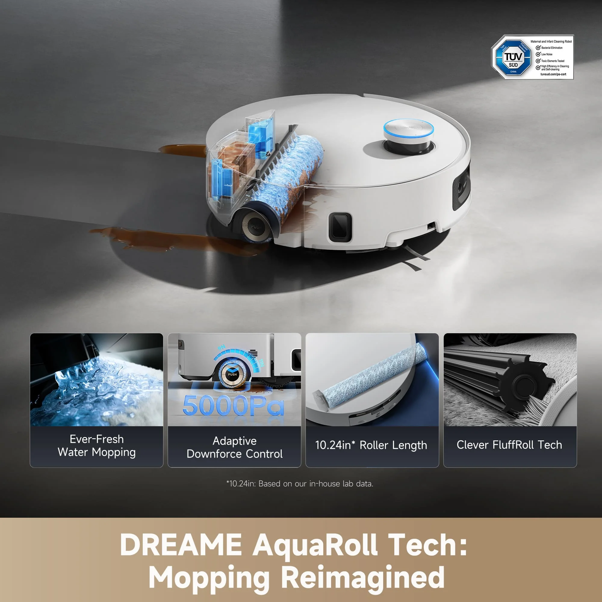 Dreame Aqua10 Ultra Roller Robot Vacuum - Image 3
