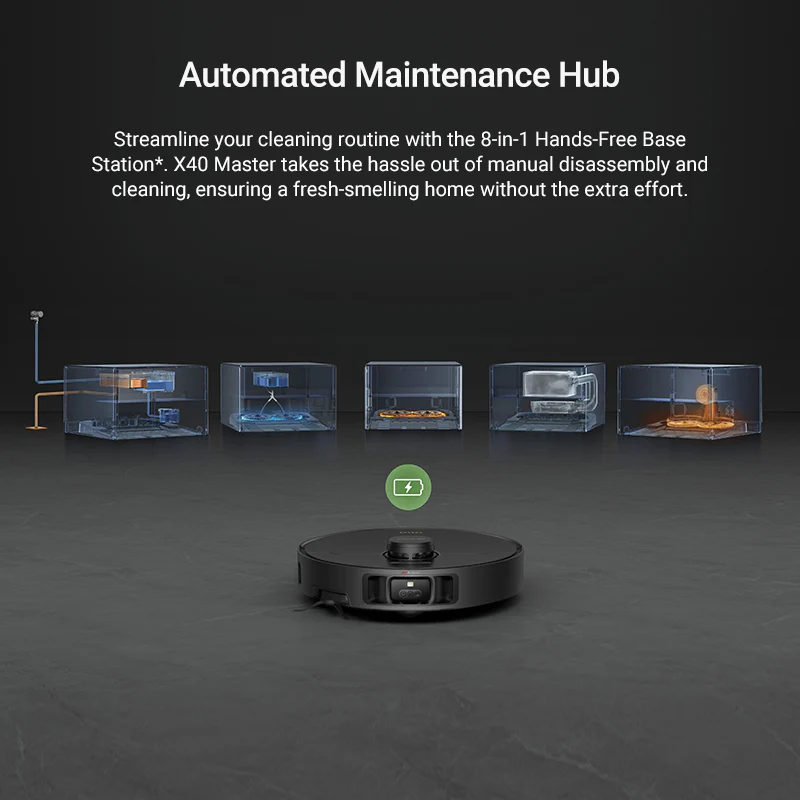 Dreame X40 Master Robot Vacuum with Auto Water Refilling and Draining - Image 5